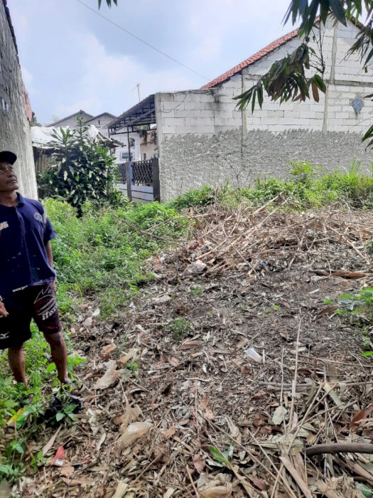 Dijual tanah ukuran 60 meter + kwitansi jalan seluas 8 meter