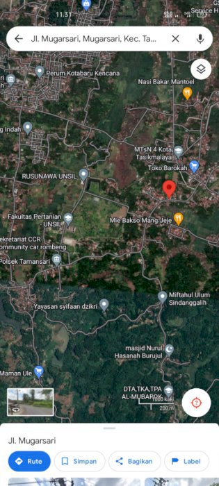 jual tanah daratan kebun 37.5 bata