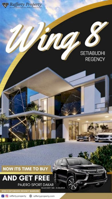 DIJUAL RUMAH MODERN DI SETIABUDI REGENCY BANDUNG UTARA