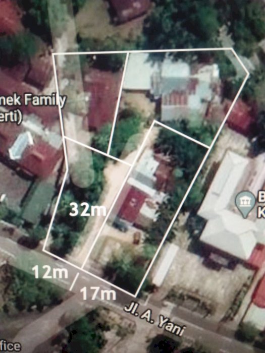 Tanah kosong tanjung pandan strategis