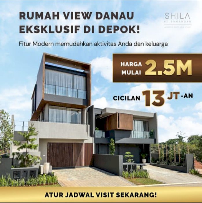 JUAL RUMAH MEWAH DG VIEW DANAU DI SAWANGAN DEPOK