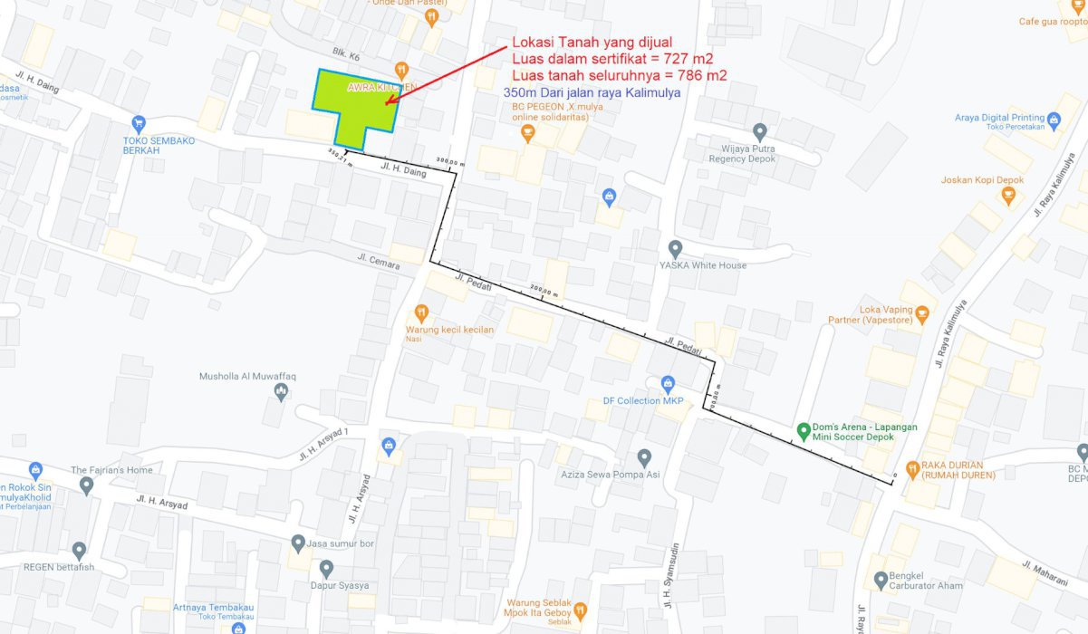 Tanah datar siap bangun Cocok untuk rumah kebon.