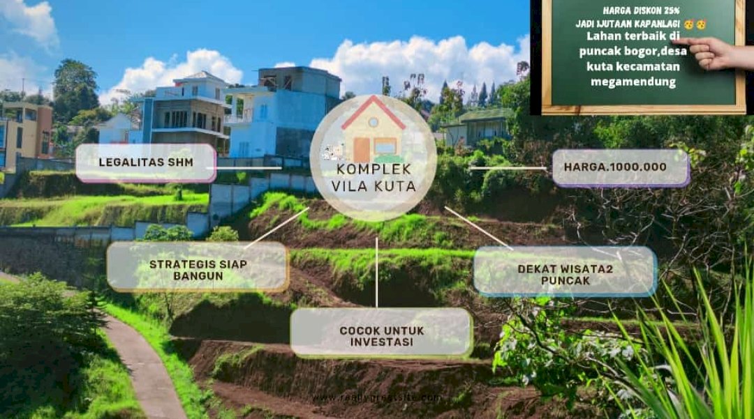 Jual Tanah Murah Puncak Bogor Cisarua