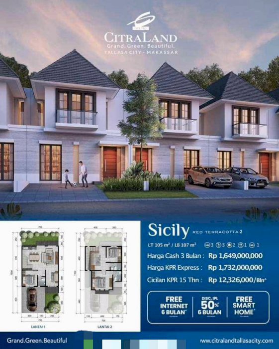 Citraland Tallasa City Makassar Type Sicily Red Terracotta 2