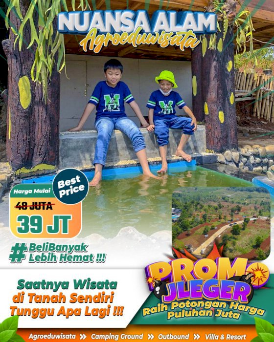 PROMO PROMO KAVLING EKSKLUSIF BEST SELLER STRATEGIS NEMPEL WISATA