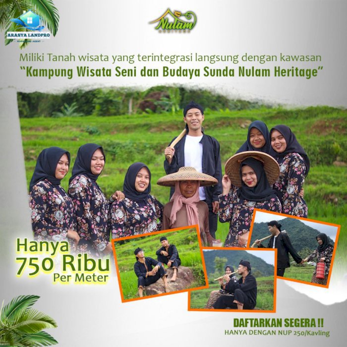 JUAL CEPAT MURAH KAVLING VILLA BEST VIEW DI DALAM TEMPAT WISATA