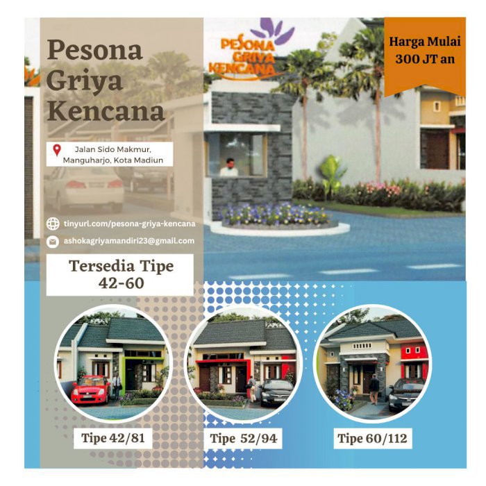 JUAL RUMAH MODERN MINIMALIS DI KOTA MADIUN