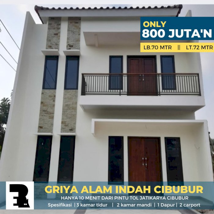 Rumah siap huni di cibubur harga mulai 450jtn