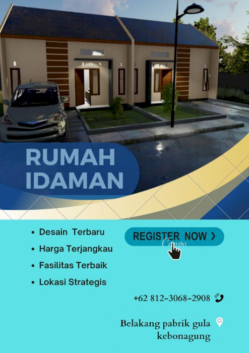 UNIT RUMAH 1 LANTAI DENGAN 2 KAMAR TIDUR, 1 CARPORT, DAN 1 KAMAR MANDI