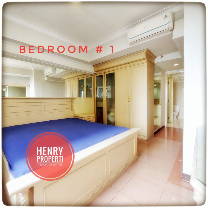 Taman Anggrek Condominium Harga Spesial 2+1BR Furnish View Taman+City
