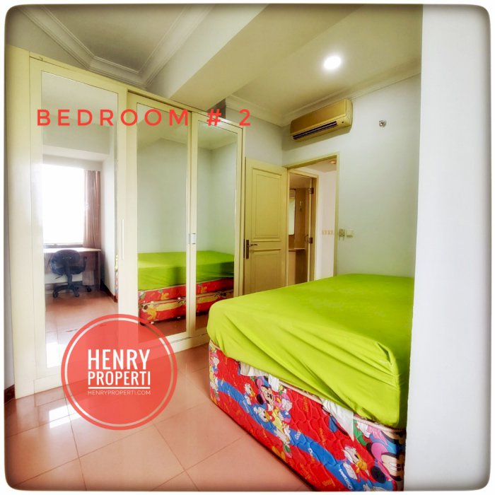 Taman Anggrek Condominium Harga Spesial 2+1BR Furnish View Taman+City