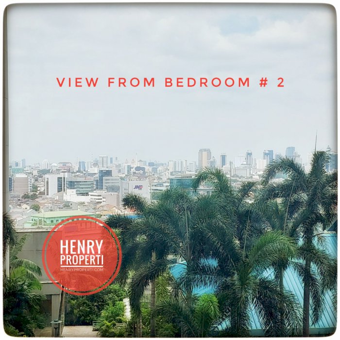 Taman Anggrek Condominium Harga Spesial 2+1BR Furnish View Taman+City