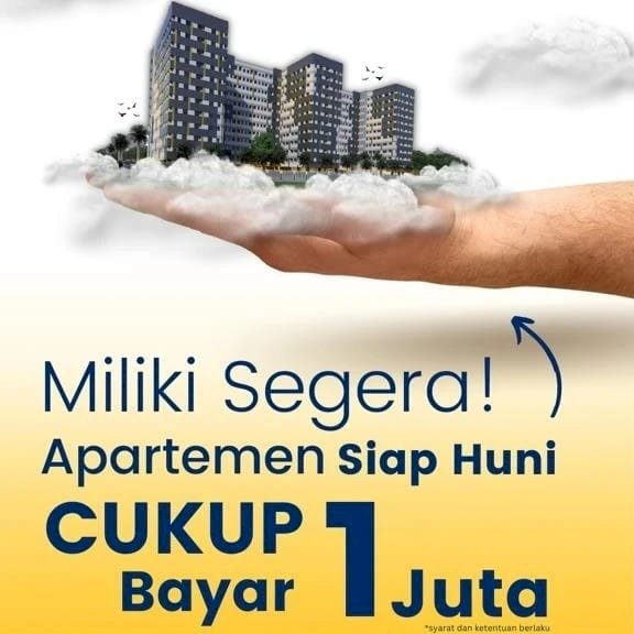 Apartemen tangerang booking fee 1jt serah terima kunci