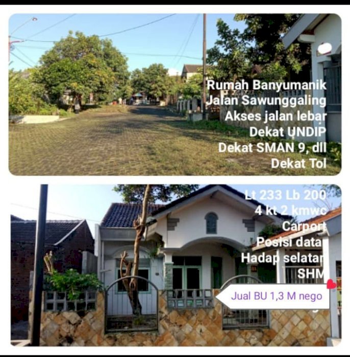Dijual Rumah Tinggal