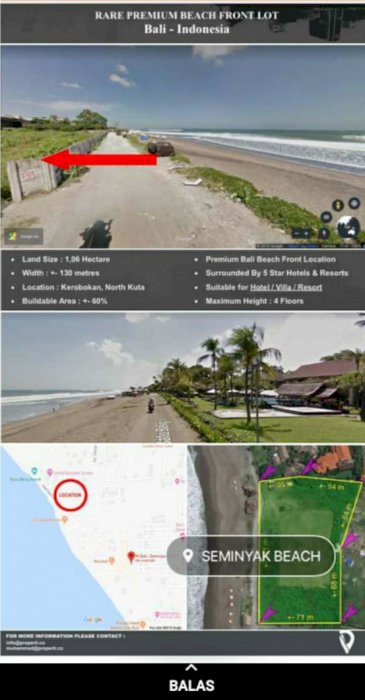 DI JUAL TANAH, SEMINYAK KUTA DENPASAR BALI