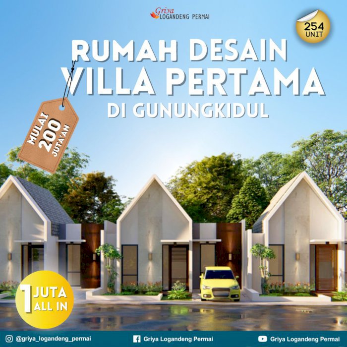 Rumah Desain Villa Gunungkidul