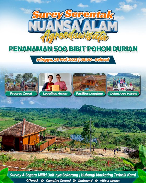 TANAH MURAH STRATEGIS NEMPEL TEMPAT WISATA PUNCAK 2