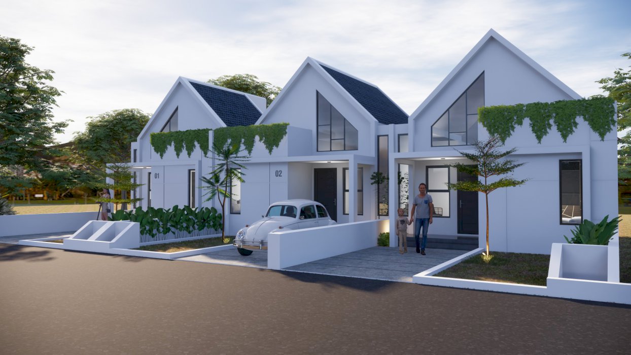 Dijual Rumah Scandinavian Termurah Dekat Jl.Jogja Solo Di Prambanan