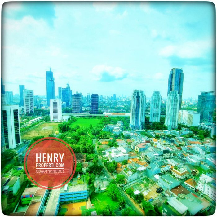 Dijual Cepat Apt Peak Sudirman 3+1BR Best City View Furnish Lt Tinggi
