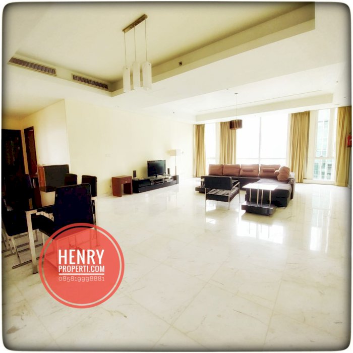 Dijual Cepat Apt Peak Sudirman 3+1BR Best City View Furnish Lt Tinggi