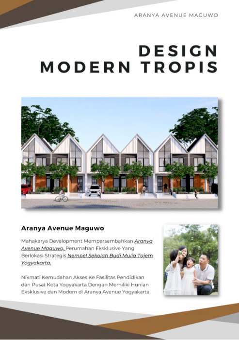 DI JUAL PERUMAHAN ARANYA AVENUE MAGOWU, DAERAH ISTIMEWA YOGYAKARTA