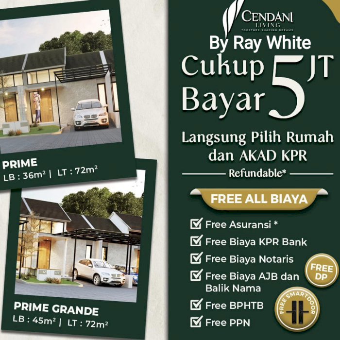 Hunian CENDANI LIVING di Kota Baru Sidoarjo