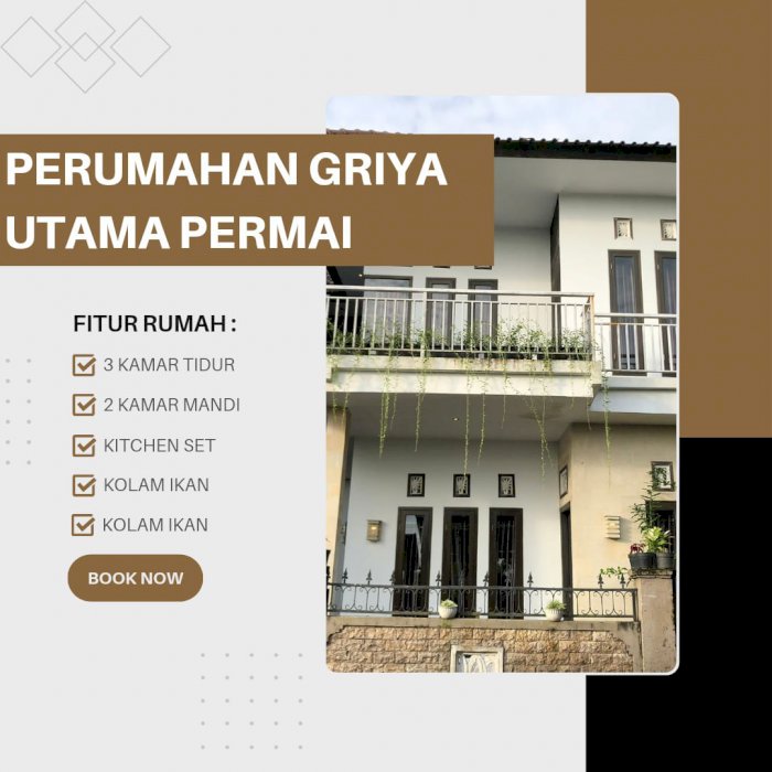 DI Jual Rumah Di Perumahan Griya Utama Permai