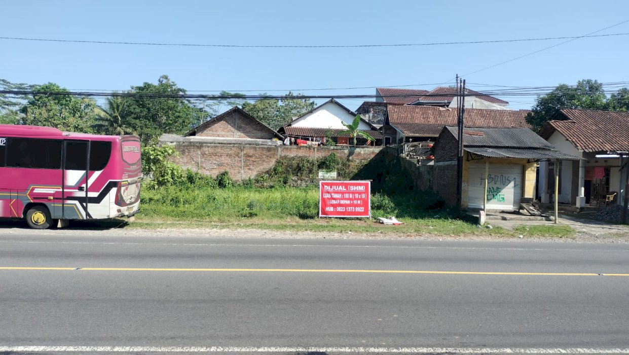 Dijual Tanah Tepi Jalan Raya Magelang