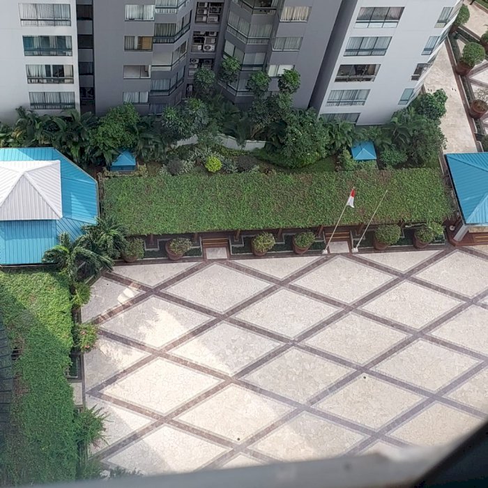 apartemen taman anggrek unit sudut 2br jakarta barat sewa pertahun