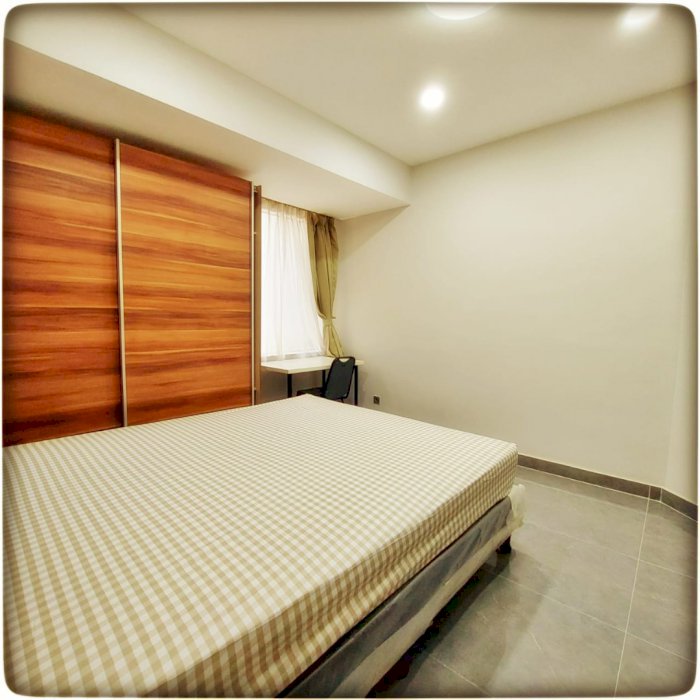 sewa apartemen taman anggrek condominium pemandangan garden 2br