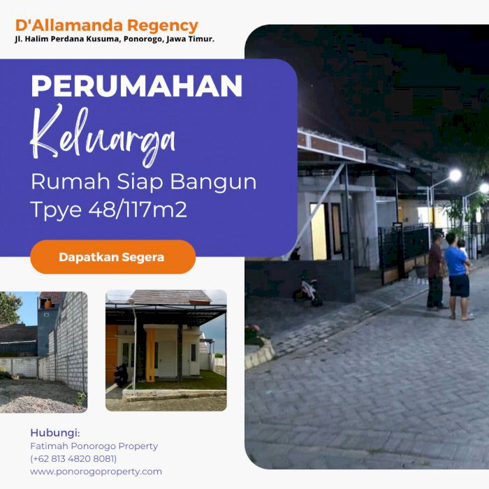 TERLARIS PERUMAHAN SYARIAH PONOROGO D'ALLAMANDA REGENCY