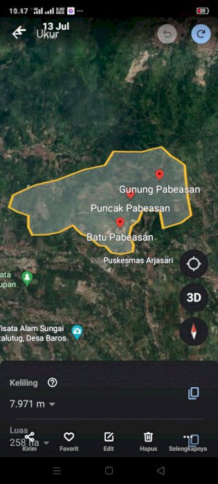 Di jual cepat lahan kebun sayur dll 300ha di arjasari bandung