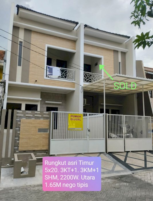 Turun Harga,Rumah baru di Rungkut Asri Timur