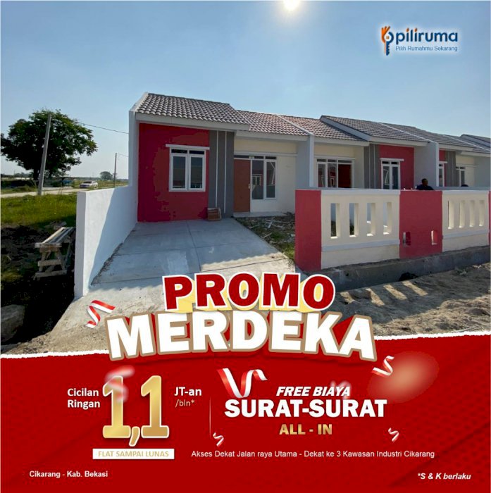 Rumah Subsidi cicilan 1,1jutaan