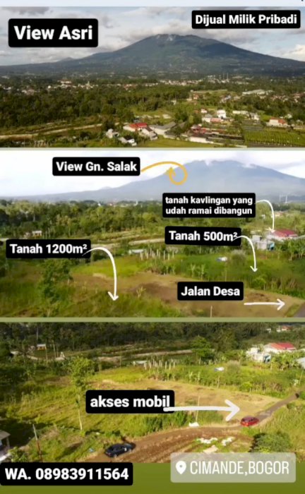 tanah kosong view pegunungan