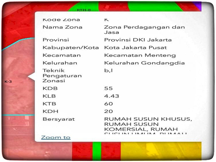 Dijual Tanah Zona Ungu di Teuku Umar Menteng Jakarta Pusat