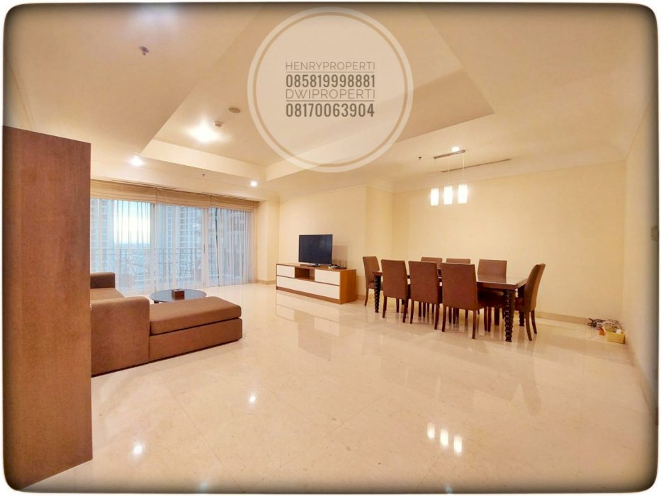 Pakubuwono Residence For Rent Best Unit 3BR + 1 Study Full Furnish