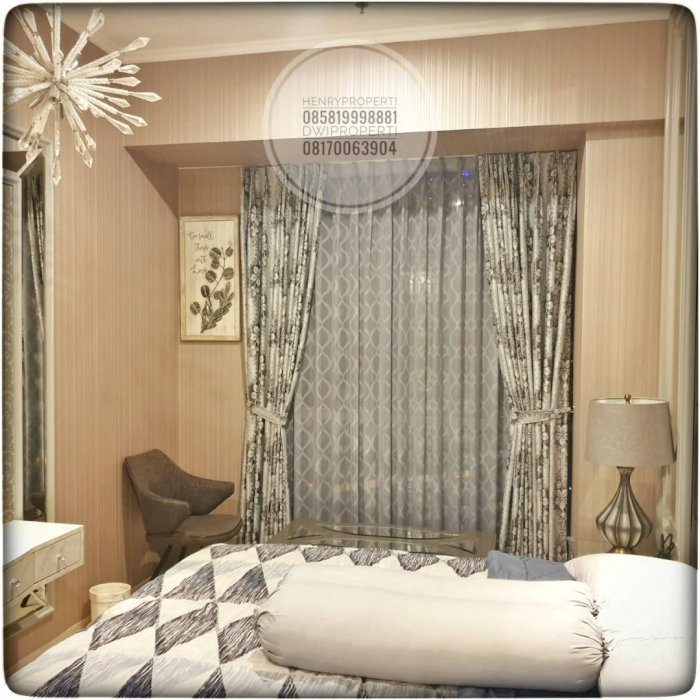 Disewa Taman Anggrek Residence Unit 2+1 BR Mid Fl Full Furnish