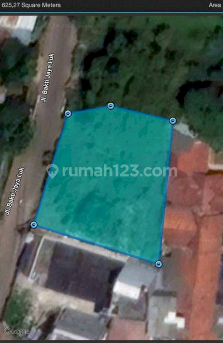 Tanah di Jalan Bakti Jaya Luk 625 mÂ² SHM