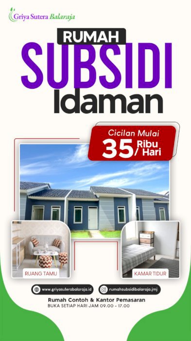 Perumahan Subsidi Griya Sutera Balaraja