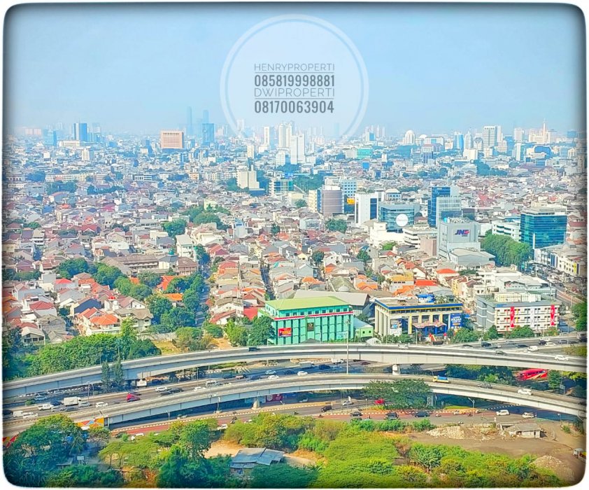 Disewa Apt Taman Anggrek Unit 2+1BR Full Furnish High Fl Renovated