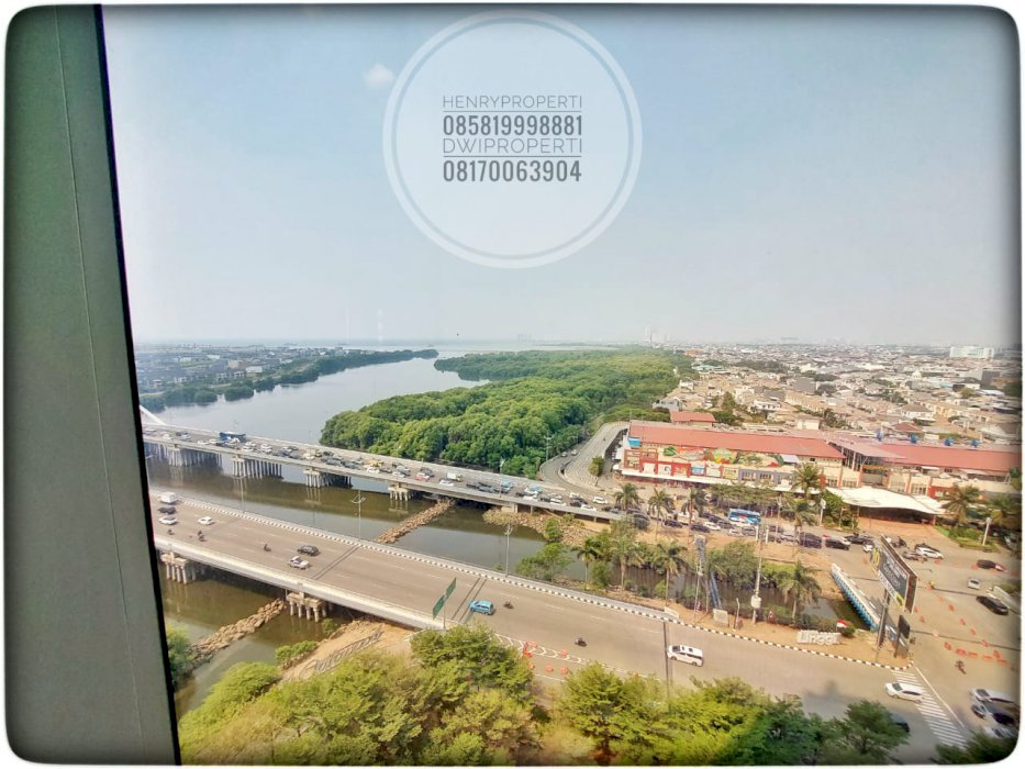 Disewakan Office Space Gold Coast View Laut dan City Lantai Rendah