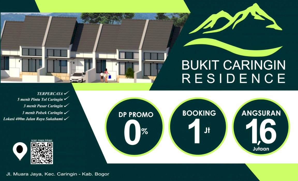 Rumah Dp 0% Bukit Caringin Residence dekat Tol Caringin Bogor