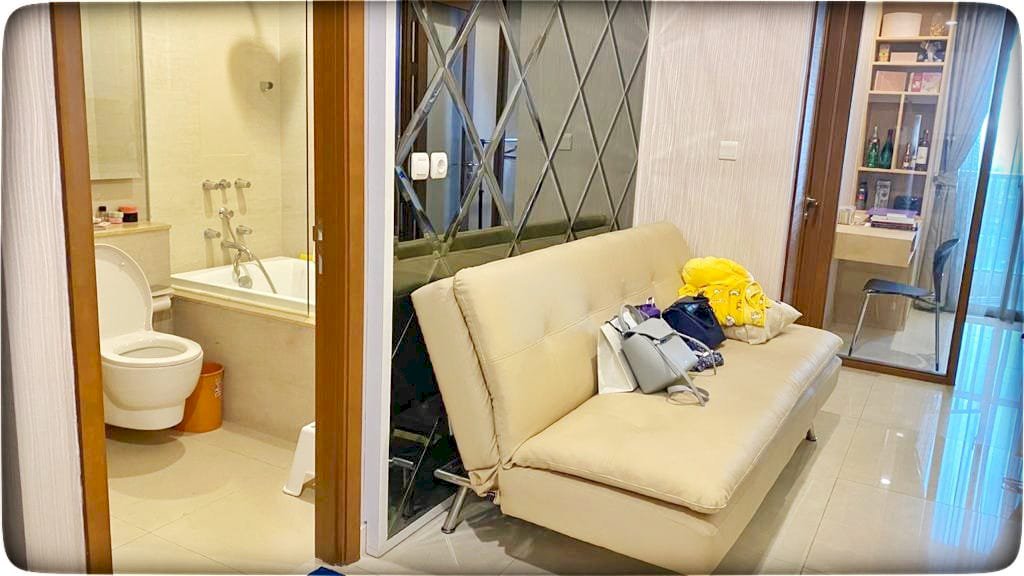 Disewa Taman Anggrek Residence Unit 1+1BR BR Low Fl Full Furnish