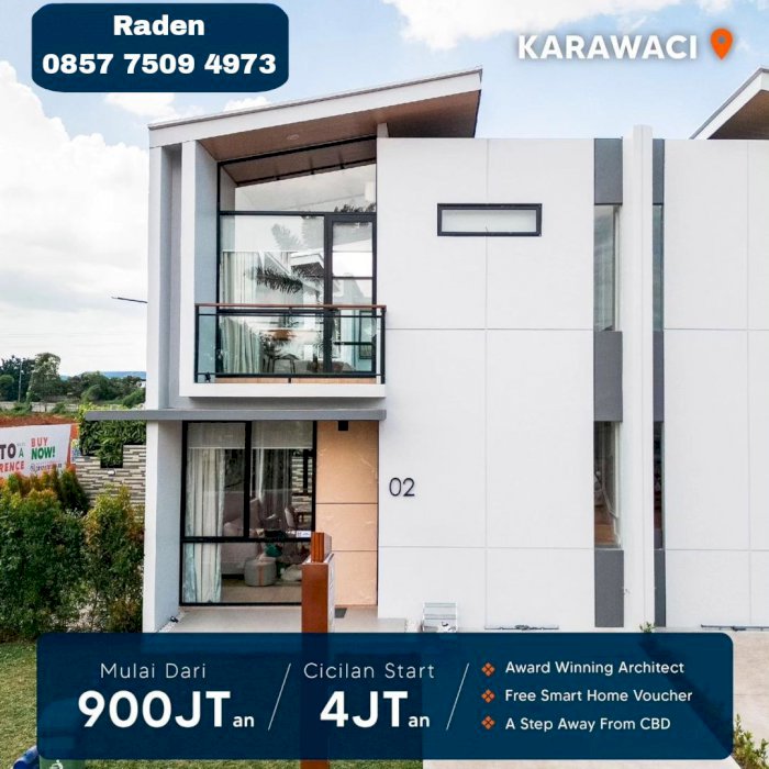 Dijual Rumah Tangerang Cluster Cendana Homes 2 Lantai Lippo Karawaci