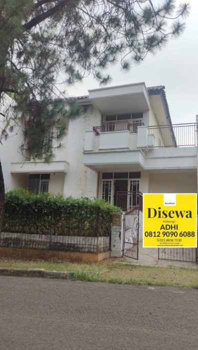 Disewakan Rumah 2 Lantai di Modern Hill Pondok Cabe Pamulang