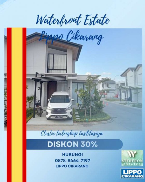 Waterfront Real Estate Lippo Cikarang Rumah Type 2 Tanpa Dp