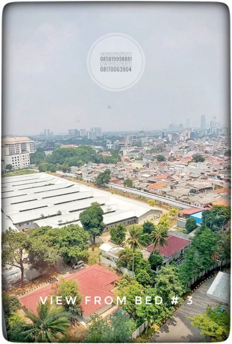 Disewa Taman Anggrek Residence Unit Condo 3+1BR Low Fl  City View