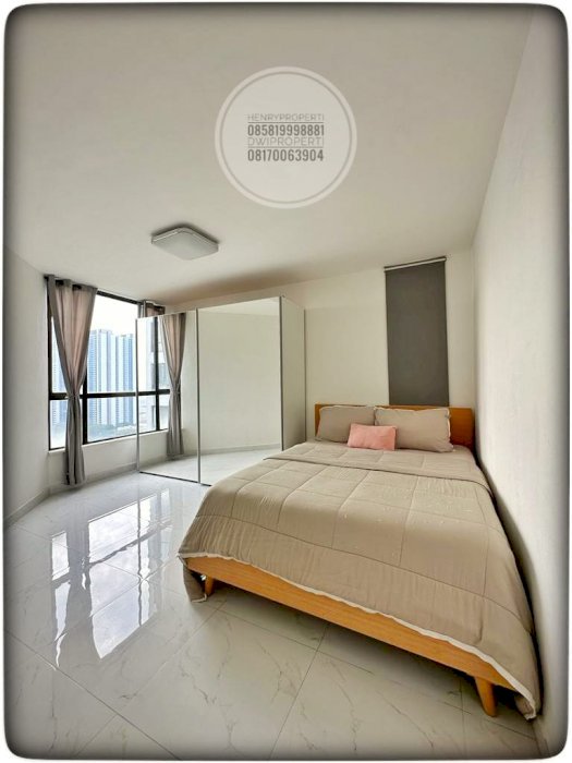 dijual aartemen taman rasuna unit 3+1br hadap city fasilitas lengkap
