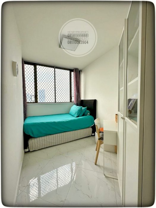 dijual aartemen taman rasuna unit 3+1br hadap city fasilitas lengkap